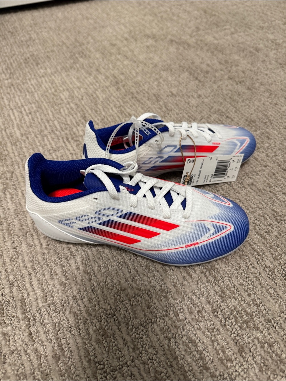 Adidas Junior Cleats F50 LEAGUE FG/MG (IF1367) 2.5Y New No Box
